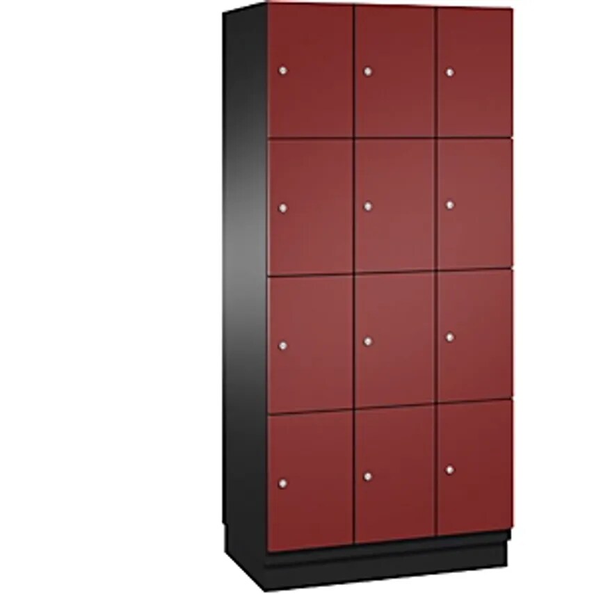 C&P CAMBIO Compartment Locker With Sheet Steel Doors - 12 Compartments - Width 9