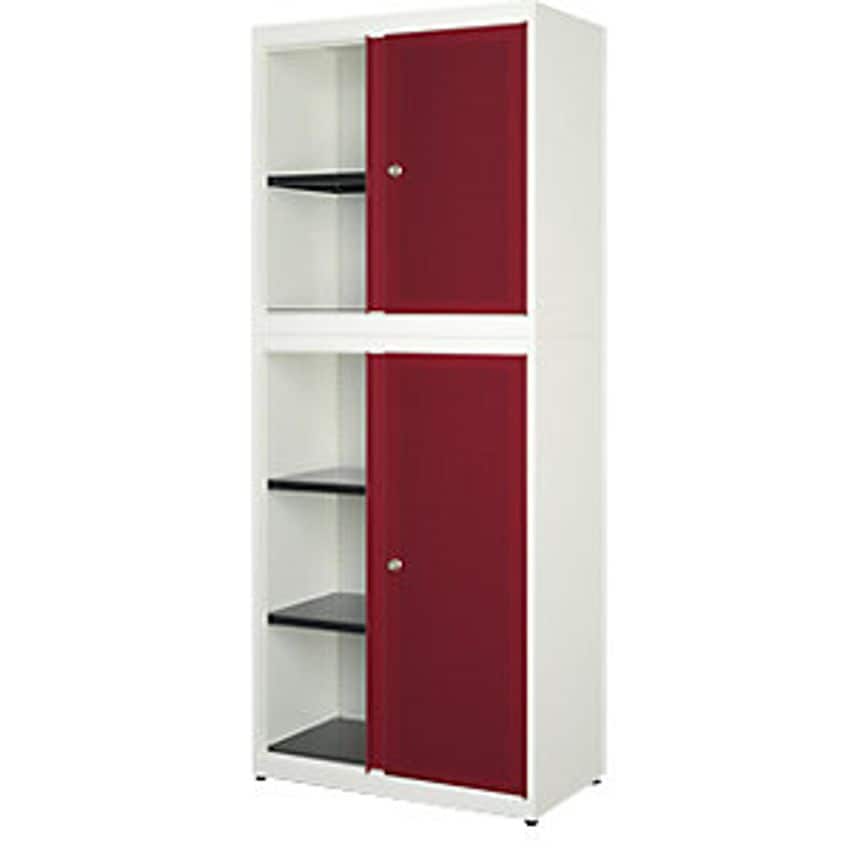 MAUSER Sliding Door Combination, Width 800mm, Front Acoustically Effective, Pure
