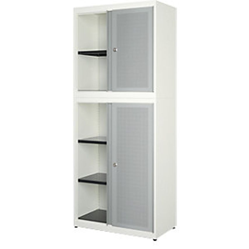 MAUSER Sliding Door Combination, Width 800mm, Front Acoustically Effective, Pure