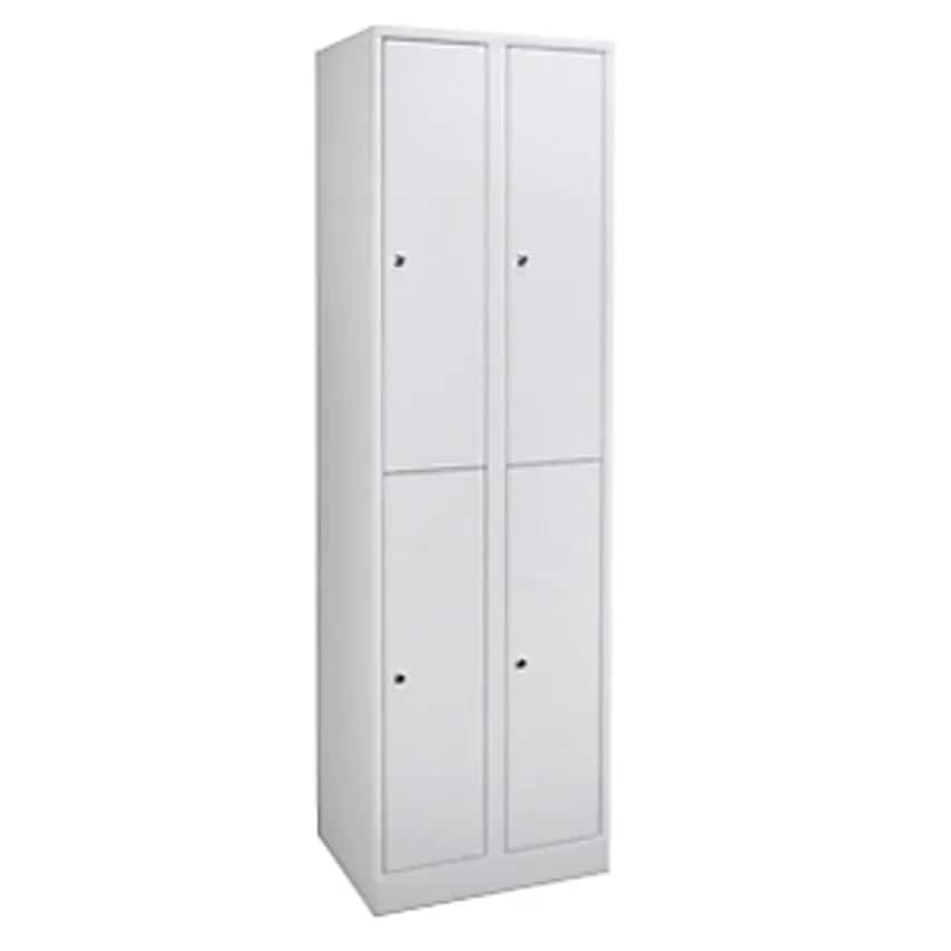 WOLF Wardrobe In Practical Sizes, 4 Compartments, Width 300mm, Light Grey/Light