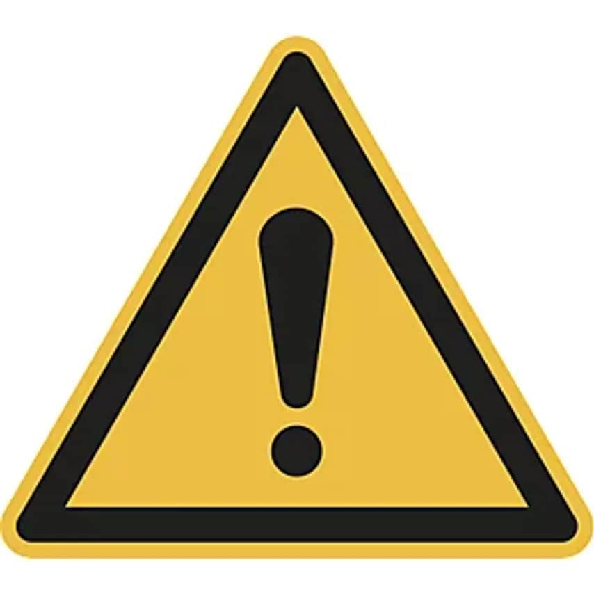 MARAHRENS Hazard Signs, Hazard Point, Pack Of 10, Aluminium, Leg Length 200mm