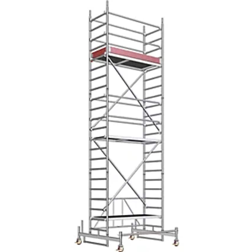 Layher ZIFA Aluminium Mobile Access Tower, Platform 1.80 X 0.75 M, Tower Height