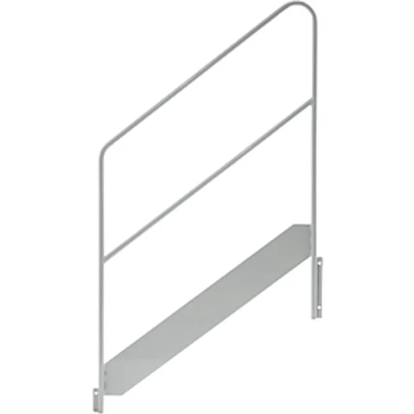 EUROKRAFTpro Hand Rail, For Side, 4-step, Right, Incl. Installation Set