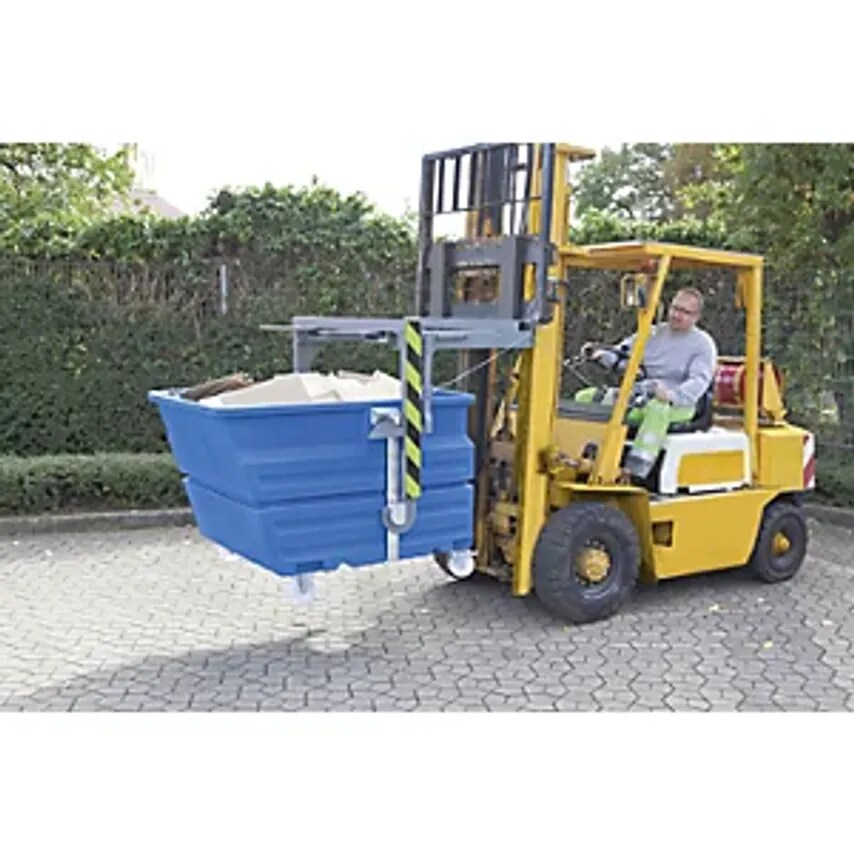 HESON Forklift Support Bar For Tilting Skip, Incl. Pull Cable, For LxW 1340 X 11