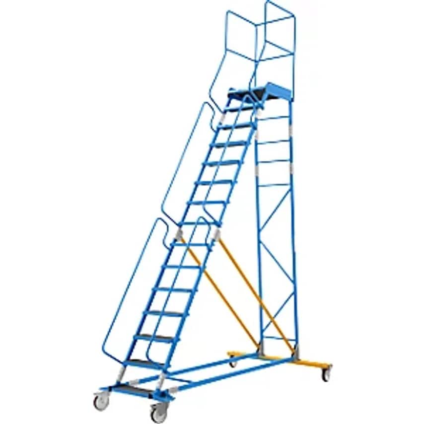 EUROKRAFTpro Mobile Safety Steps, Phenolic Plywood Step Insert, 15 Steps