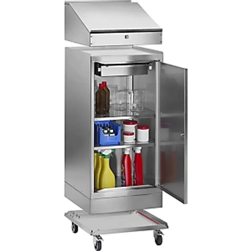 KEK Stainless Steel Wheel Set, For 500 X 500mm Tool Cupboard, Accessories