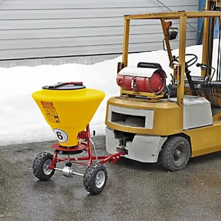 Cemo Salt Spreader, For Large Areas, 130 L, Scatte at Zoro