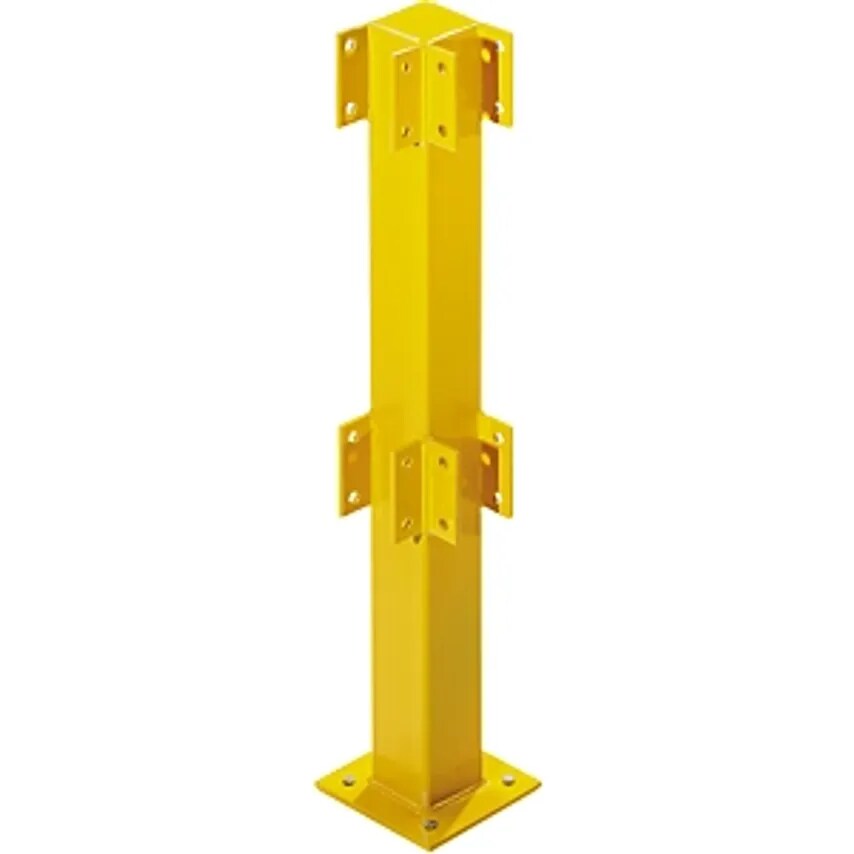 DANCOP Posts For Safety Railing, For Outdoor Use, 500mm High For 1 Bar, Corner P
