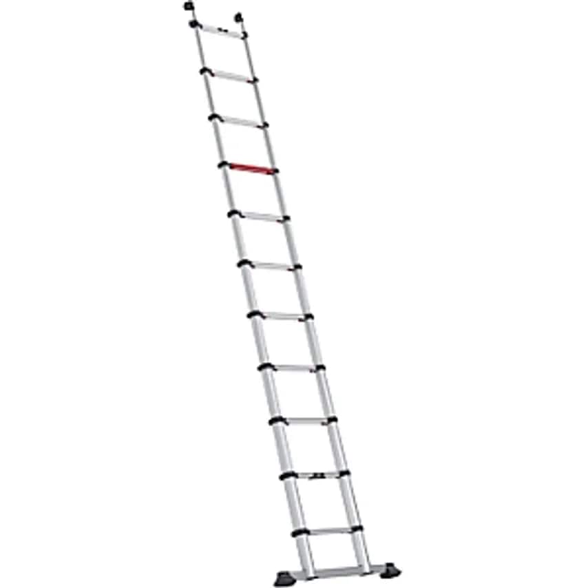 ALTREX Telescopic Lean-to Ladder, Smart Up Active, 11 Rungs, Length 3.4 M