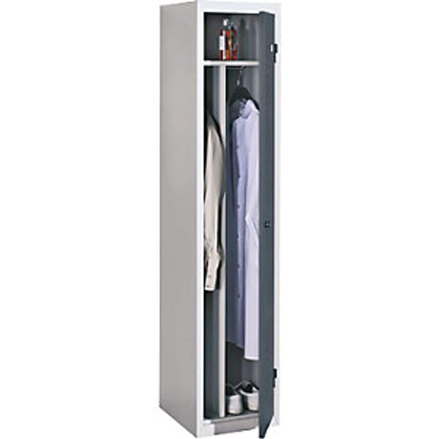 CEHA Steel Locker, 1 Compartment, Width 400mm, Standard Unit, Basalt Grey Door