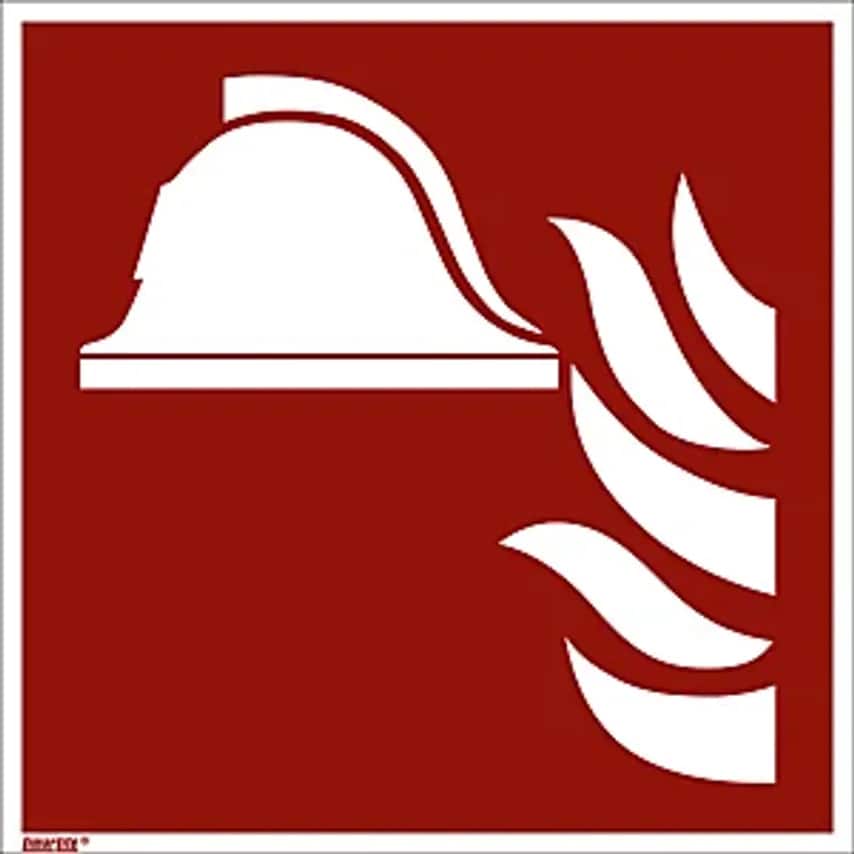 MARAHRENS Fire Protection Sign, Collection Of Fire Fighting Equipment, Pack Of 1