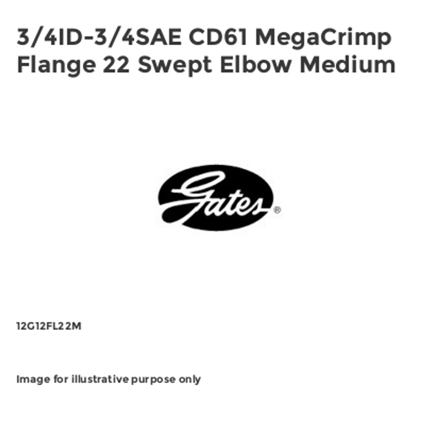 MegaCrimp Flange 22 Swept Elbow Medium