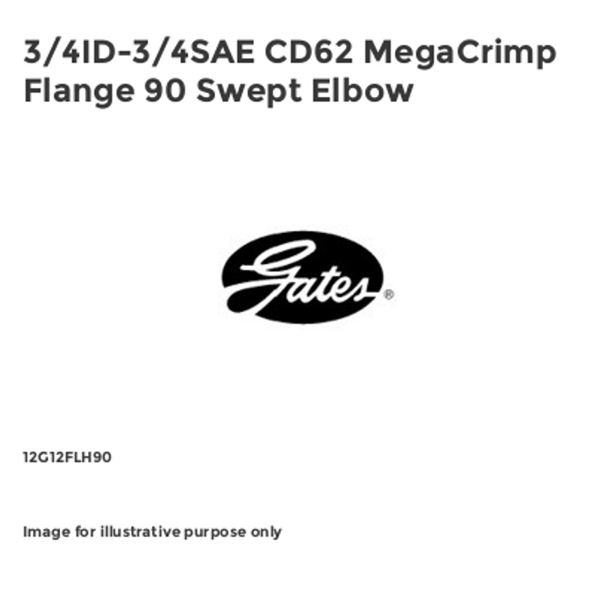 MegaCrimp Flange 90 Swept Elbow Short