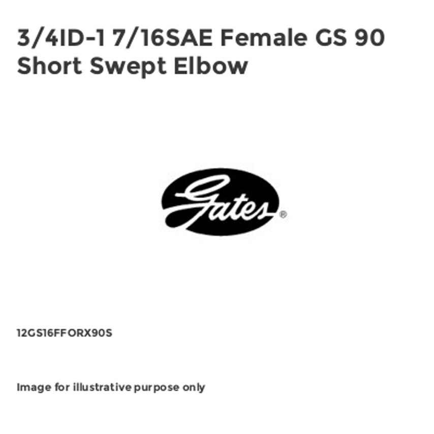 Female GS Short 90 Swept Elbow