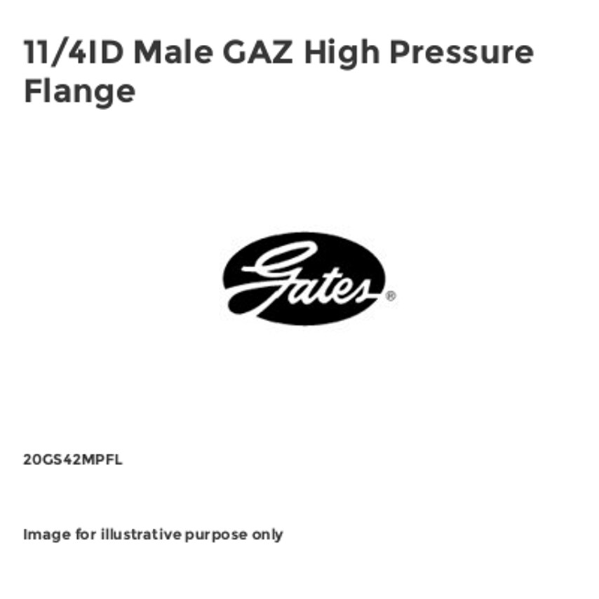 Male GAZ High Pressure Flange