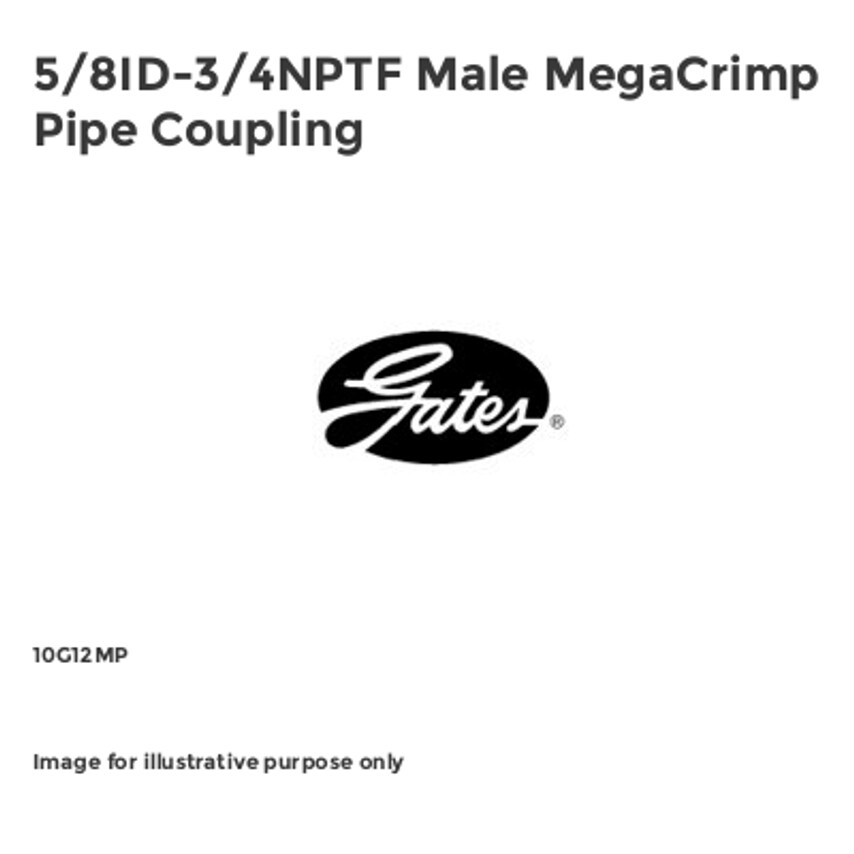Male MegaCrimp Pipe Coupling