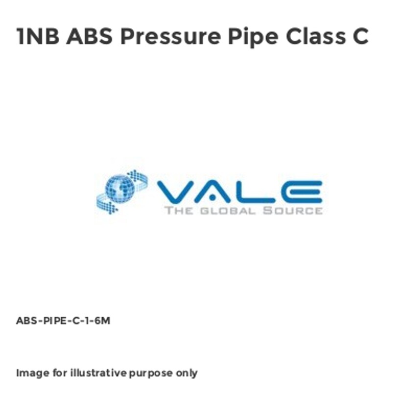 Shop Vale 1NB ABS Pressure Pipe Class C Power Transmission & Flow