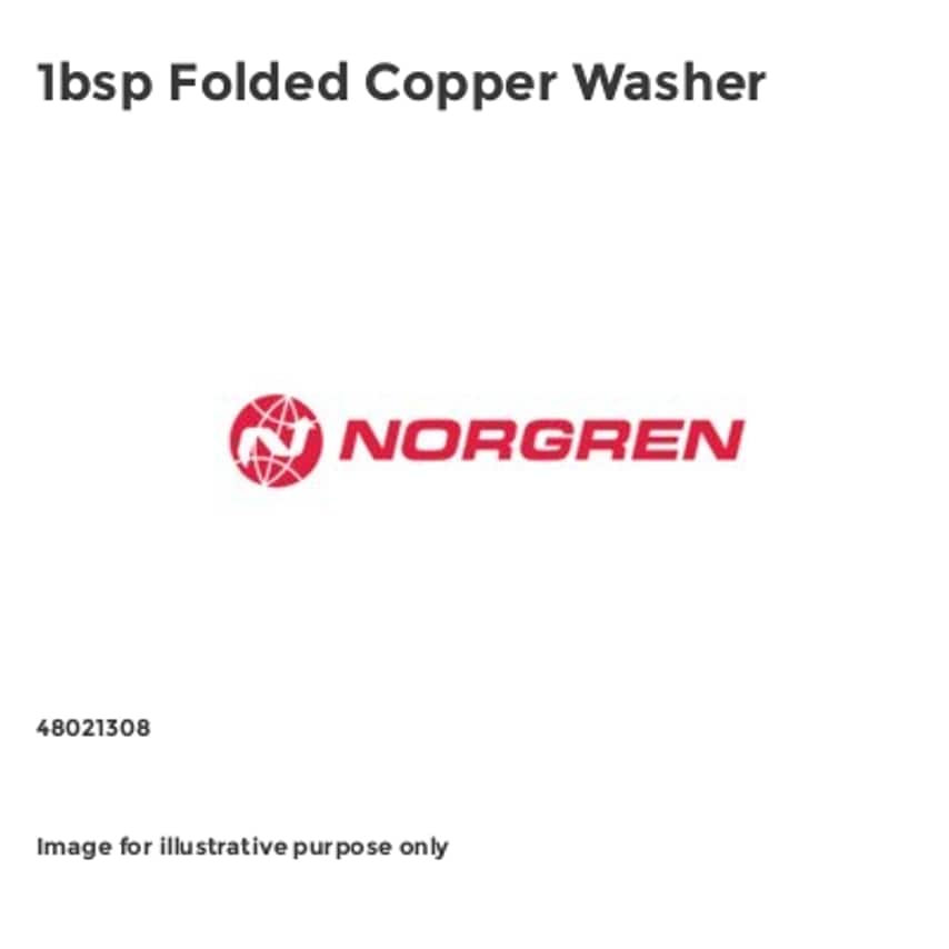 Norgren 1bsp Folded Copper Washer 48021308