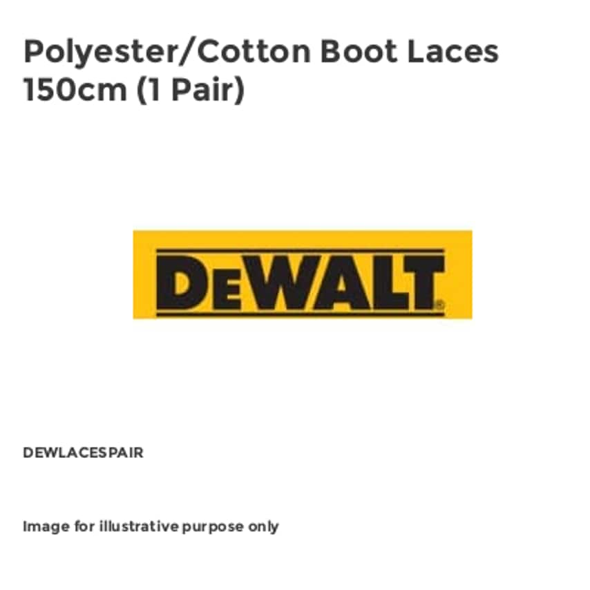 POLYESTER/COTTON BOOT LACES 150CM(1 PAIR) DEWLACESPAIR