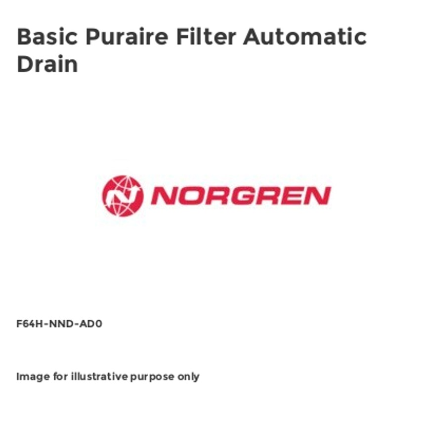 Basic Puraire Filter Automatic Drain