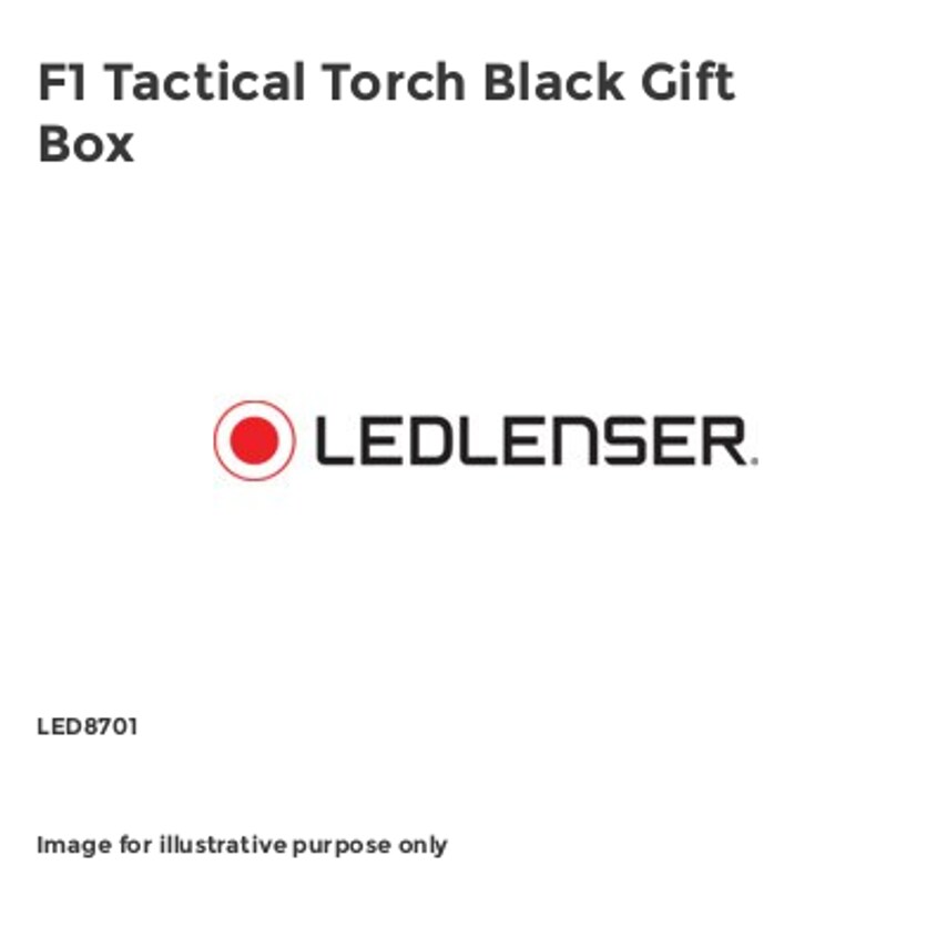 Shop Led Lenser F1 Tactical Torch Black Gift Box Electrical