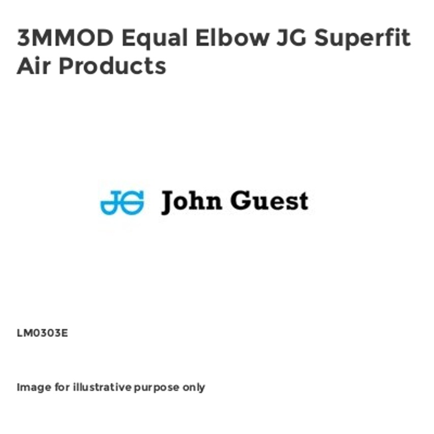 Equal Elbow JG Superfit Air Products