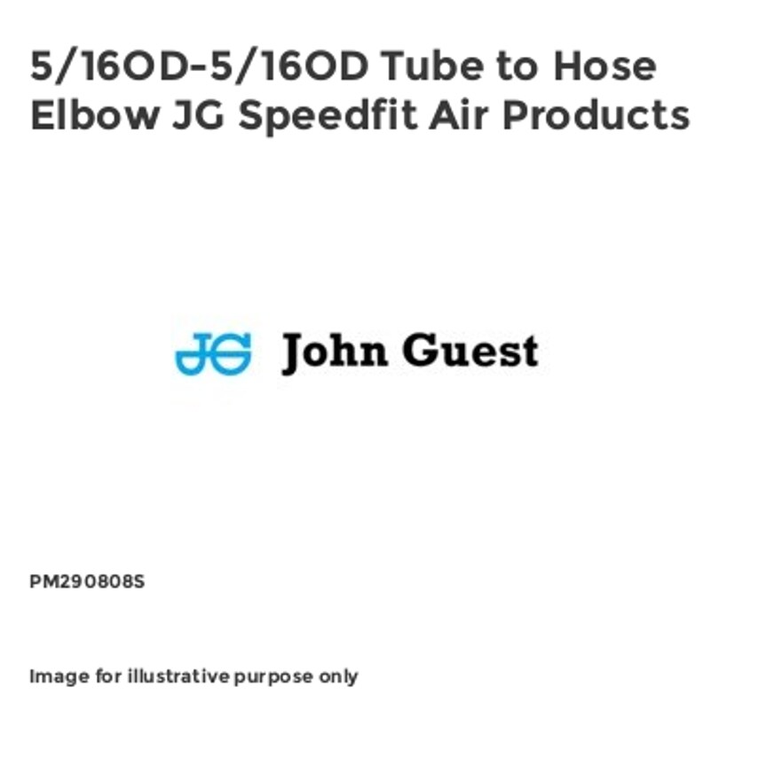 Tube to Hose Elbow JG Speedfit Air Products