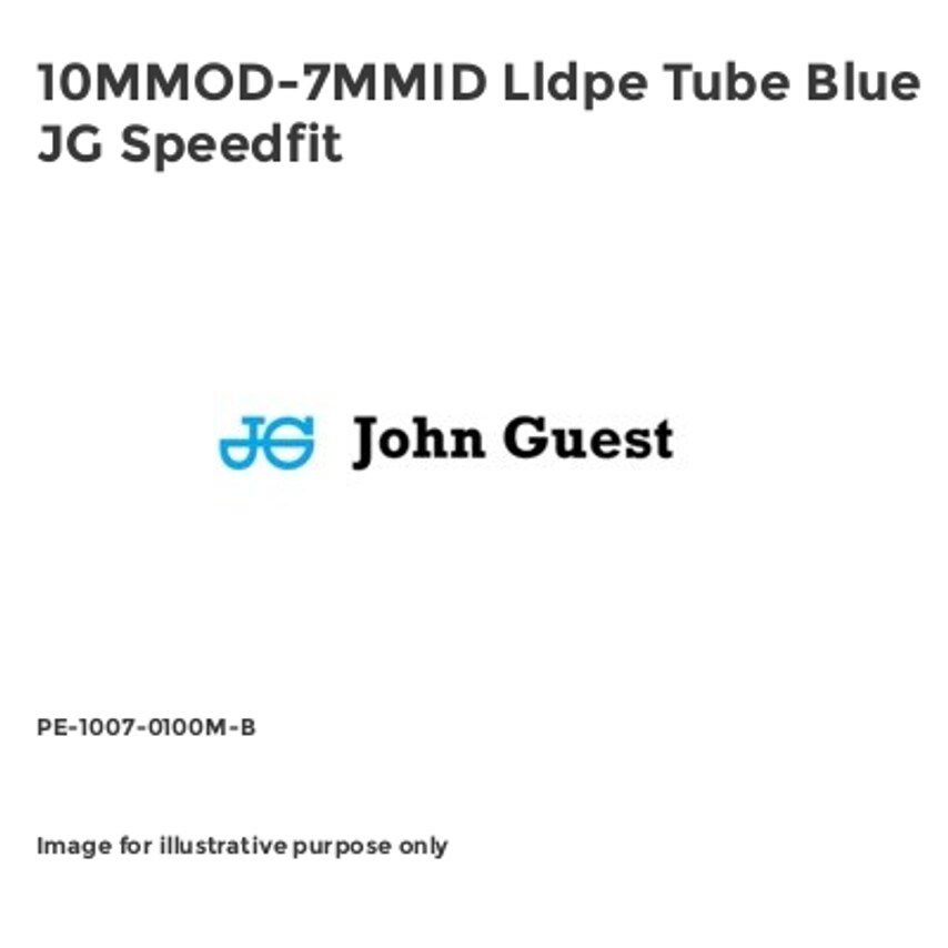 John Guest 10MMOD-7MMID Lldpe Tube Blue JG Speedfit PE-1007-0100M-B