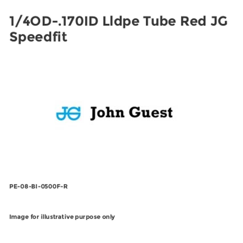 LLDPE Tubes, Blue and Red JG Speedfit