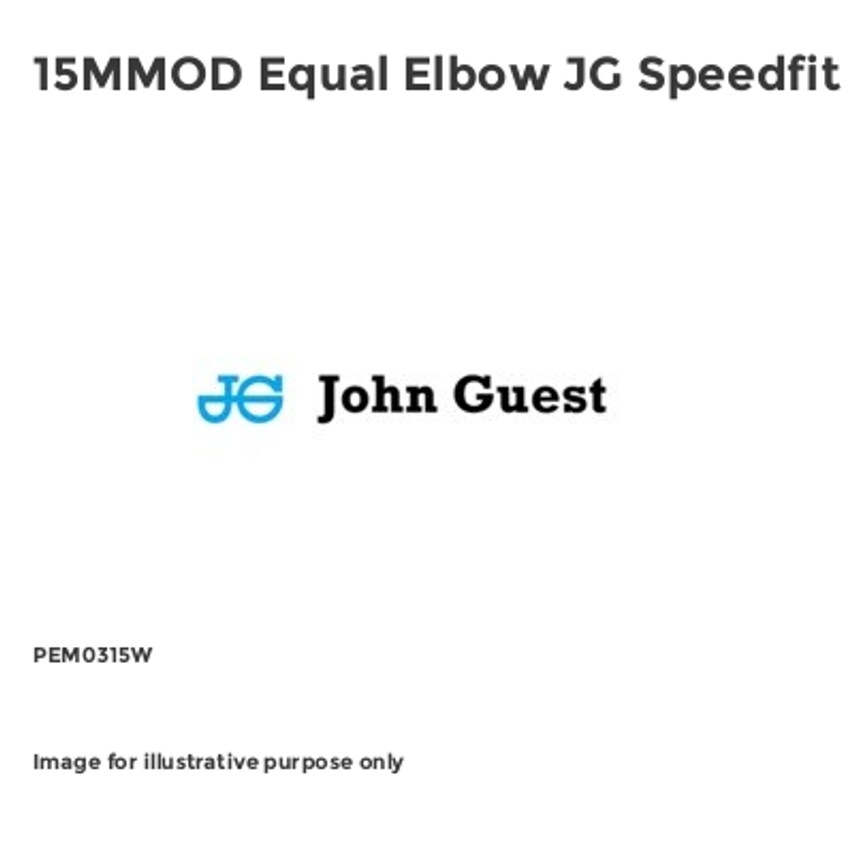 Equal Elbows JG Speedfit