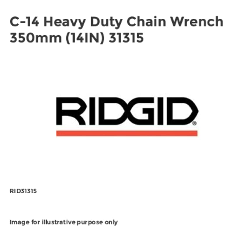 C-14 HEAVY-DUTY CHAIN WRENCH 350mm (14IN) 31315 RID31315
