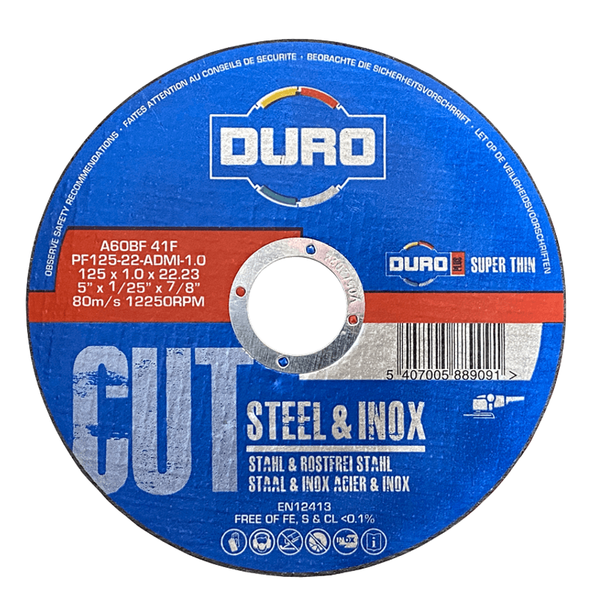 DURO 230 x 3.0 x 22.2 A30BF Pro - Steel/Inox - DCD Cut- you get 25