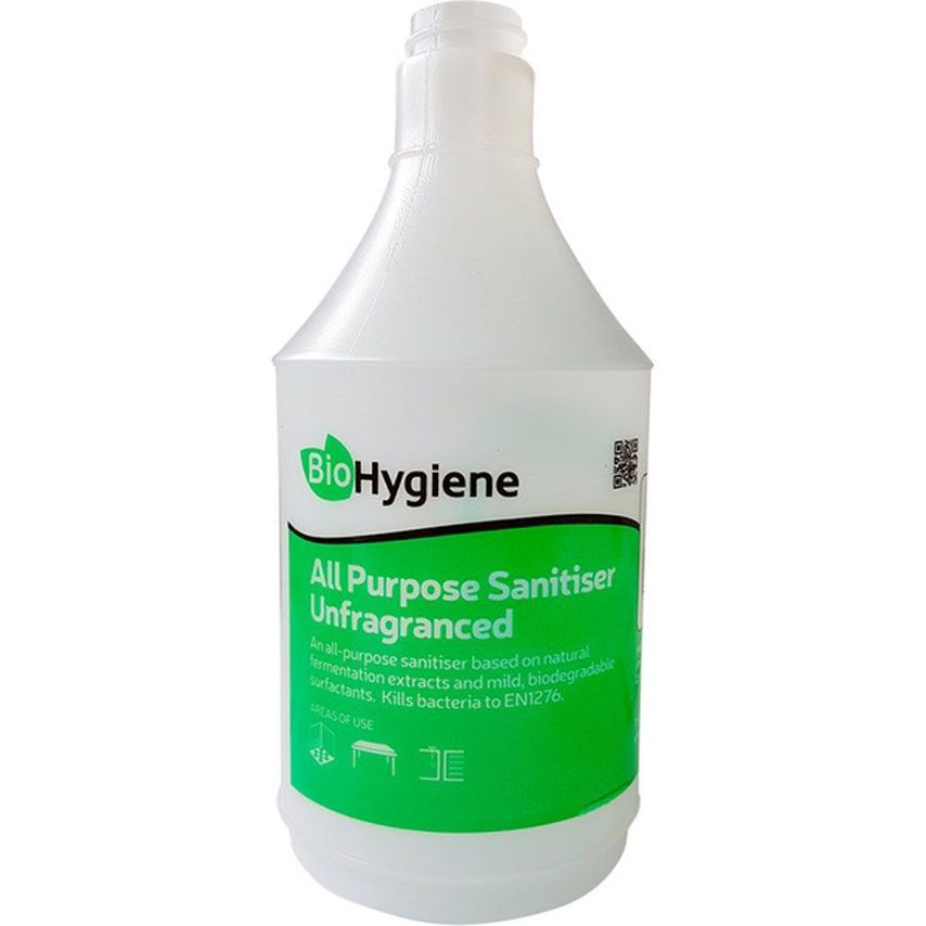 Shop BioHygiene All Purpose Sanitiser Unfragranced Empty Bottle 750ml 6