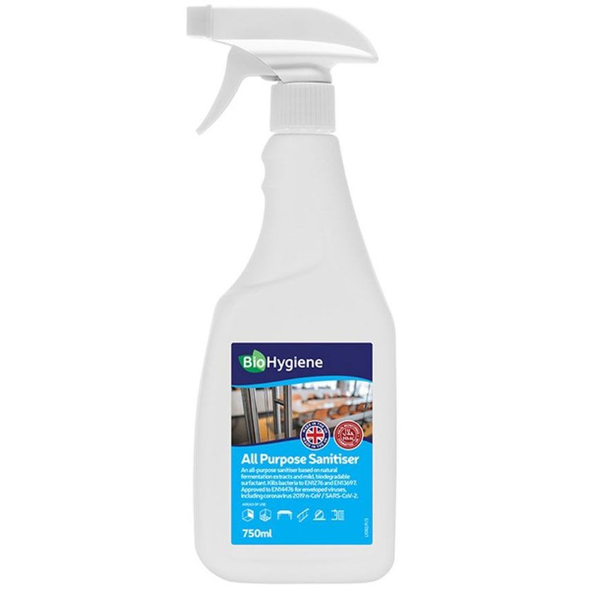 Shop BioHygiene All Purpose Sanitiser RTU Fragranced 750ml 6 x 750 ML