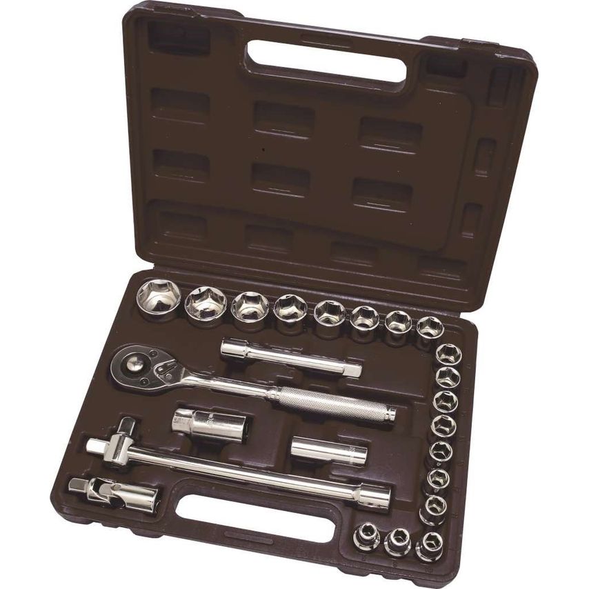 Hilka 25 Piece 1/2" Drive Socket Set Metric