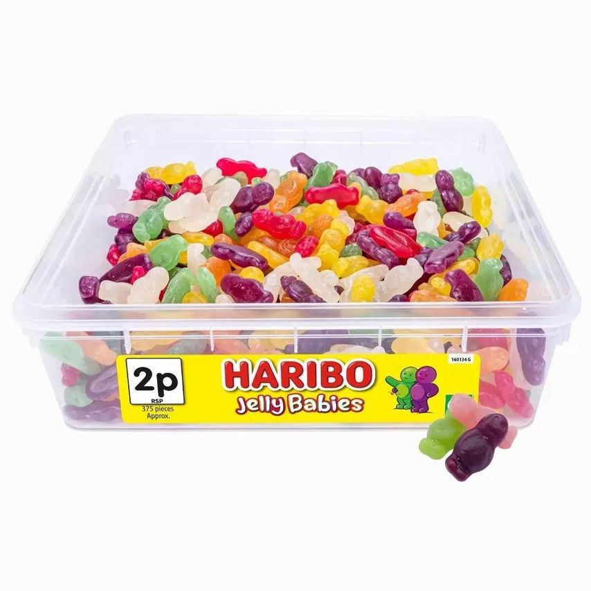 Haribo Jelly Babies Tub 375 - Pack (8)