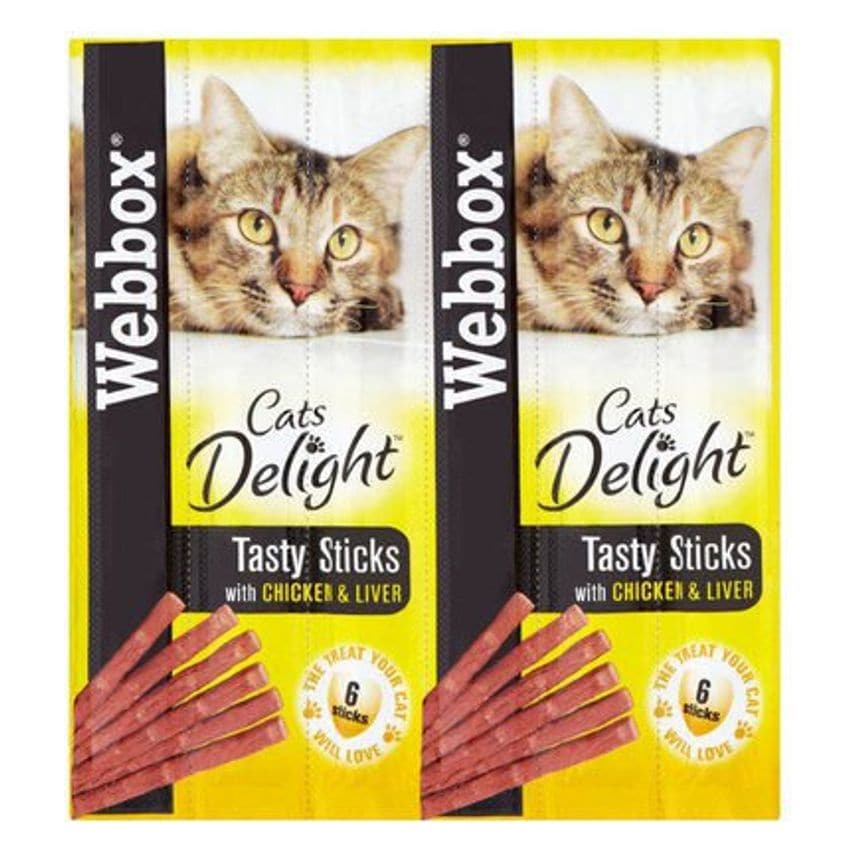 Webbox Cats Tasty Sticks Chicken & Liver 6 - Pack (12)