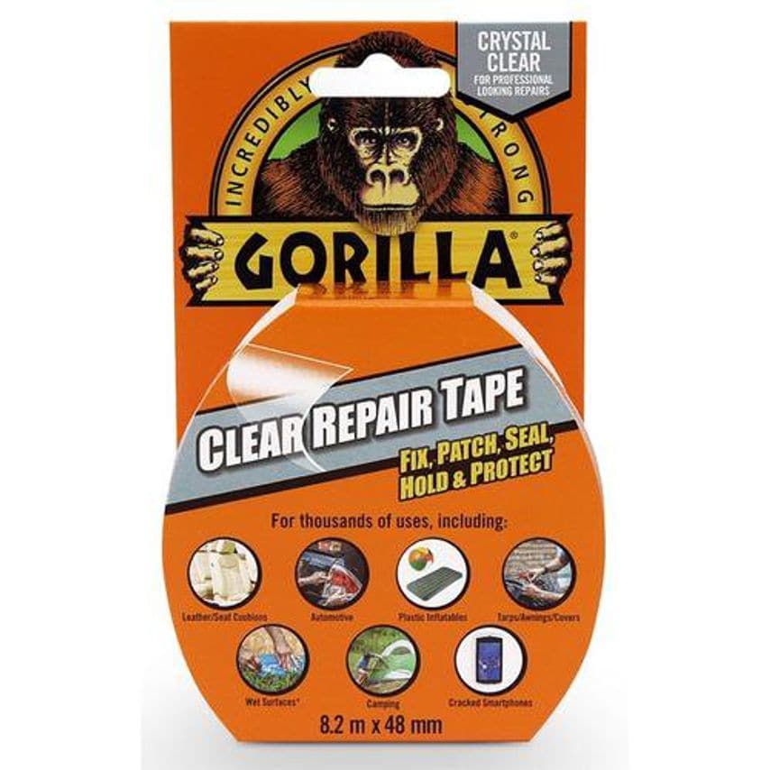 Gorilla Clear Repair Tape 8.2M - Pack (6)