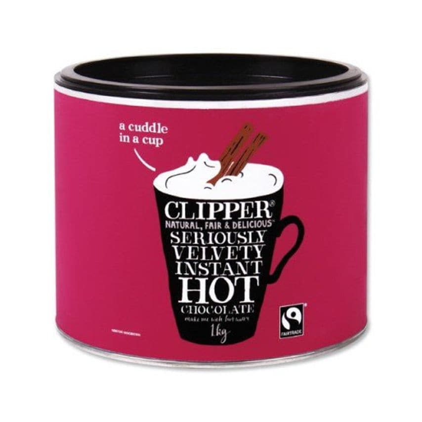 Clipper Clipper Fair Trade Instant Hot Chocolate 1kg - Pack (4)