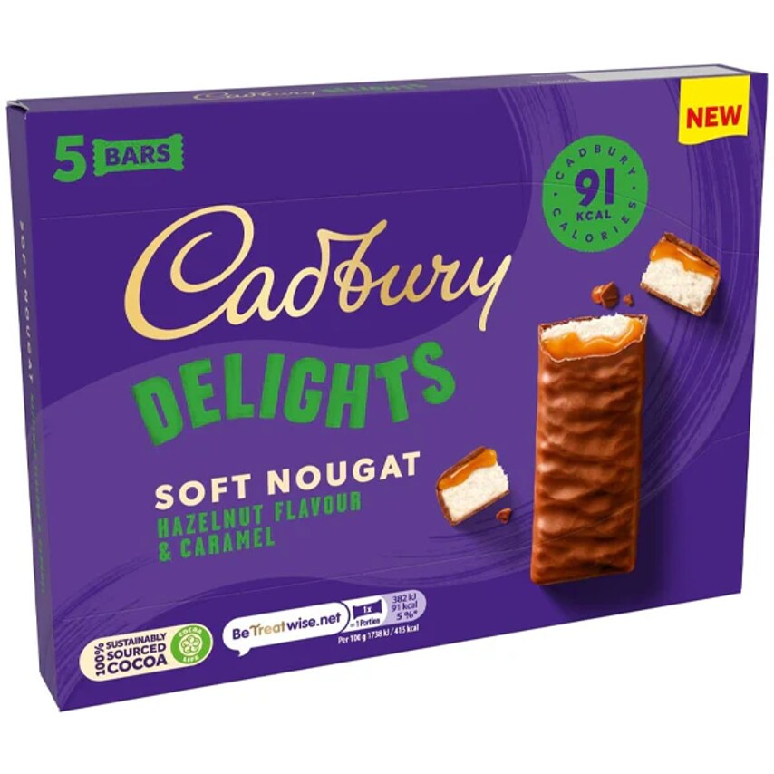 Delights Soft Nougat Chocolate Bars Pack 5 - Pack (9)