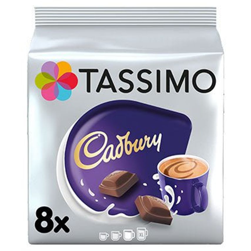 Tassimo Cadbury Chocolate Pods 16 Pack (8 Drinks) - Pack (5)