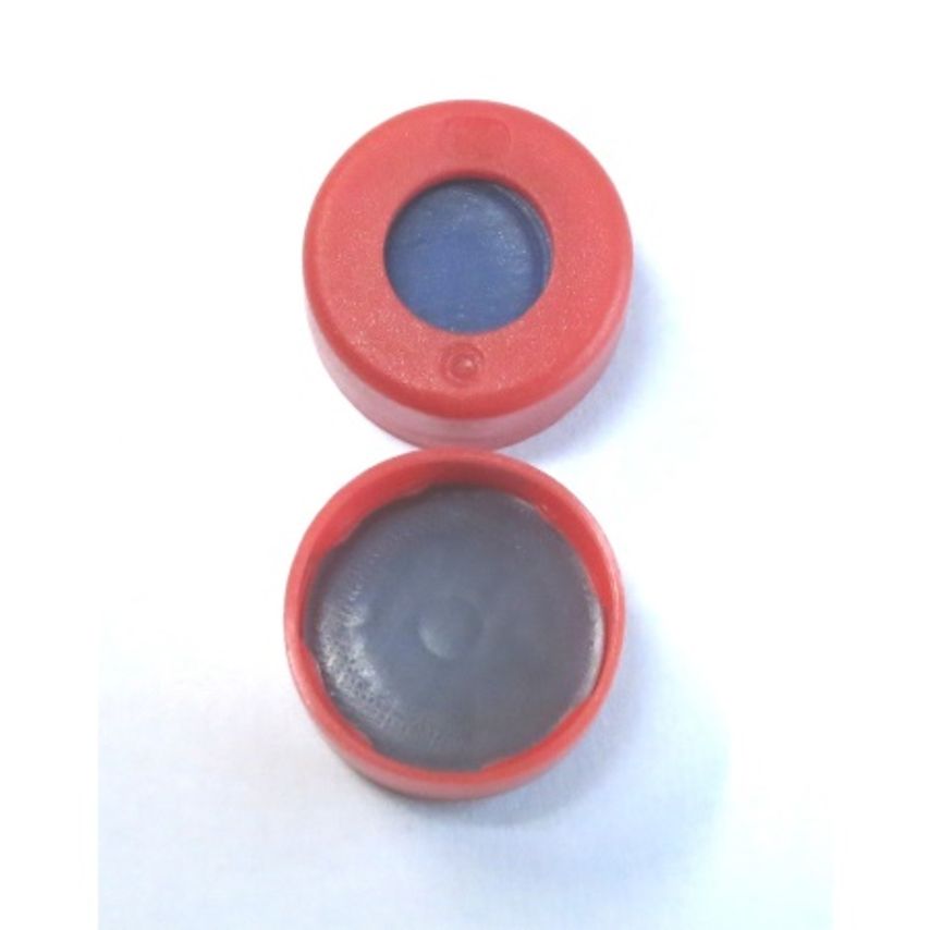 Thermo Scientific Red Snap Cap (11mm) (Pe Blue Silicone/Clear PTFE Soft Septa 1.