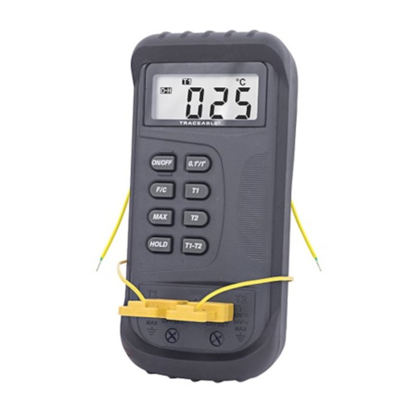 Two-Channel Thermocouple Thermometer With Offset and Calibration