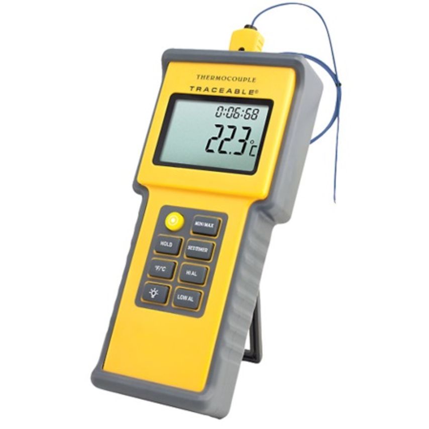 Water-Resistant Thermocouple Thermometer With Calibration