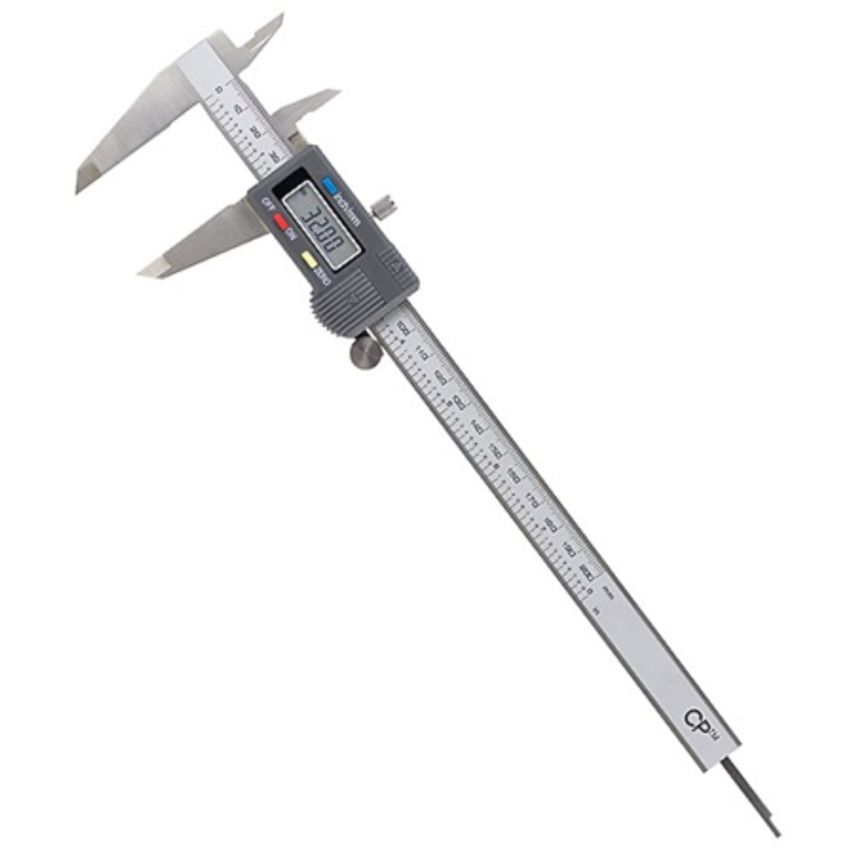 COLE-PARMER Digital Caliper With Calibration Stainless Steel 0-8"