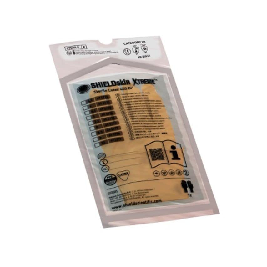 Shield Scientific ShieldSkin Xtreme Sterile Latex Gloves 400DI+ Size 6