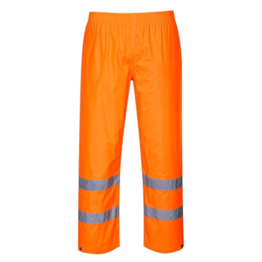 Portwest Hi-Vis Orange Waterproof over Trousers Size Xlarge