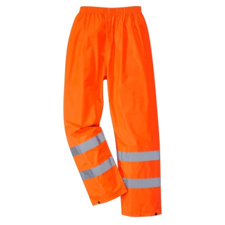Portwest Hi-Vis Orange Waterproof over Trousers Size Xxxxlarge