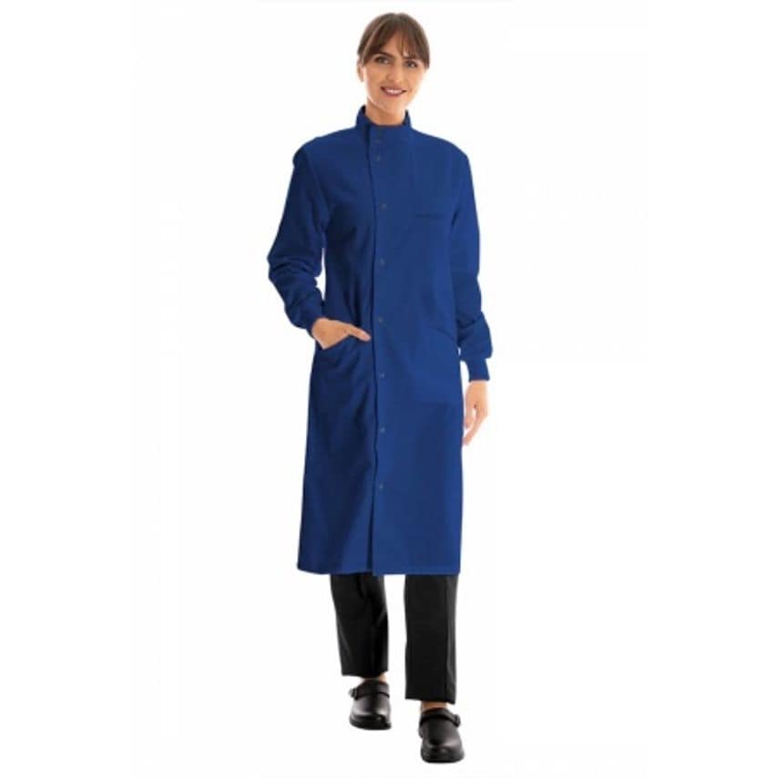 WORK IN STYLE Howie Lab Coat Regular Length - Royal Blue - 34 Inch Chest
