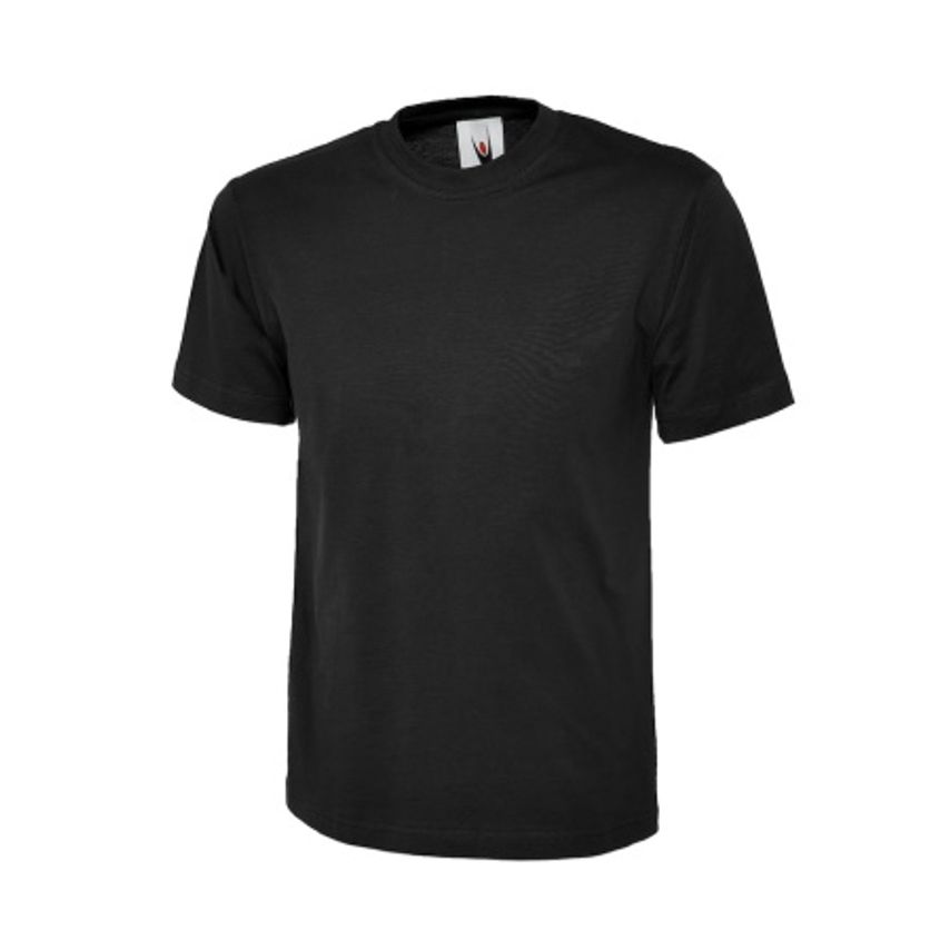 WORK IN STYLE Black Unisex Classic T-Shirt 100% Cotton Size XXXXLarge